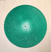 Disque peint vert