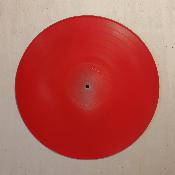 Disque peint rouge