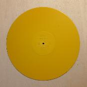 Disque peint jaune